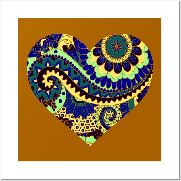 Decorative Abstract Heart Wall Art by AlondraHanley